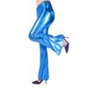Women's Multi-Color Shiny Patent Leather Flared Pants - European & American Fashion