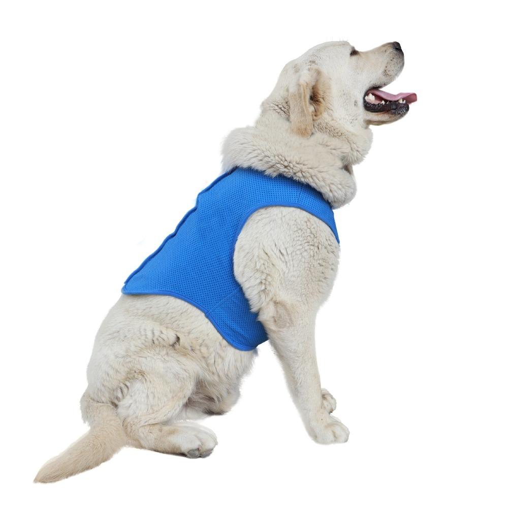 Quick Dry Dog Cooling Vest Comfortable Dog Jacket Portable Cooling Vest Harness Pet Supplies Blue-XS