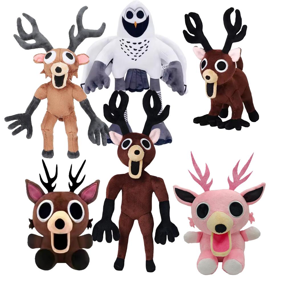 Peluche Cervo 99 Notti Nella Foresta 25-33cm Animale di Peluche Morbido Merchandising Anime Regalo di Halloween Natale