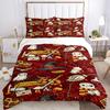 3pcs Harry Potter Bedding Set, Soft Polyester Duvet Cover and Pillowcases Machine Washable Seasons all suitable 84