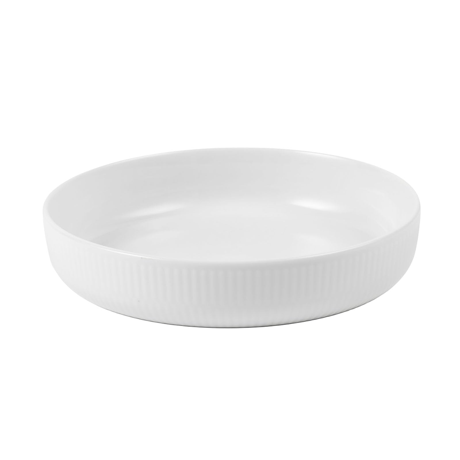 

[Официально импортировано] Royal Copenhagen Белый рифленый жаропрочный круглый противень, прибл.. 19см, Форма для выпечки, 1071673