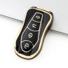 Gold Edge Keyless Protector for Geely Tugella Azkarra FY11 Atlas Pro New Emgrand GS X6 SUV EC7 TPU Car Remote Key Cover Case Shell Fob