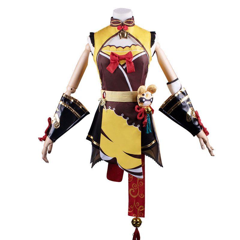 Original God Cos Xiangling Cos Costume Original God Game Same Style Cos Costume Cosplay Clothes Women Full Set In Stock