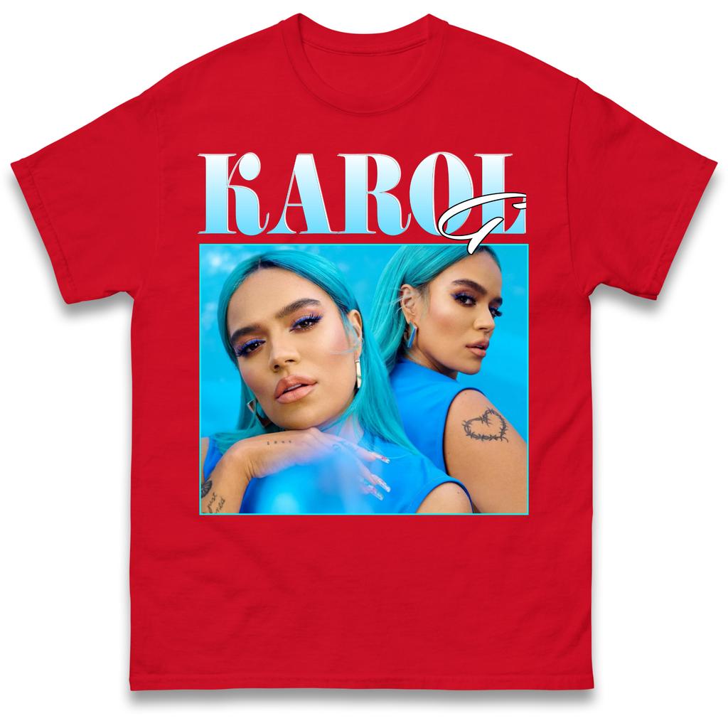 Karol G Collage Graphic TShirt Unisex Unisex Reggaeton Singer Fan Casual Short Sleeve Cotton Tops
