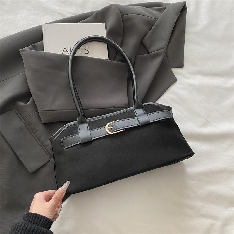 Fashion Commuter Temperament Casual Shoulder Bag Women's New Niche Design Large-capacity Underarm Bag