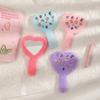 Plüschgriff Spiegel Tragbar Herzform Make-up Spiegel Diamant Kosmetikspiegel Für Mädchen Frauen Kreatives Geschenk Heimdekoration