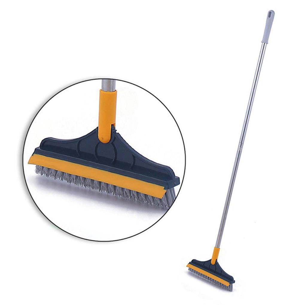 2-in-1 Reinigungsbürste 120 Grad drehbarer Schrubber Bodenfliesenbürsten mit langem Griff Schrubben Badezimmer Badewanne Küche