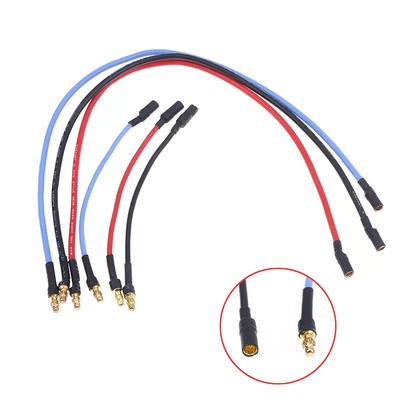 3Pcs RC Motor/ESC Extension Cable 10CM/25CM With 16AWG Silicone Cable 3.5mm Banana Head For RC Drone Car Toy Diy Accessories