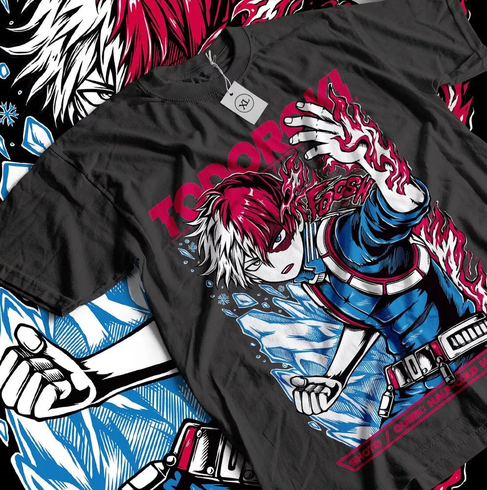 Shoto Todaraki TShirt Boku No Hero Academia Dabi Tshirt Black S
