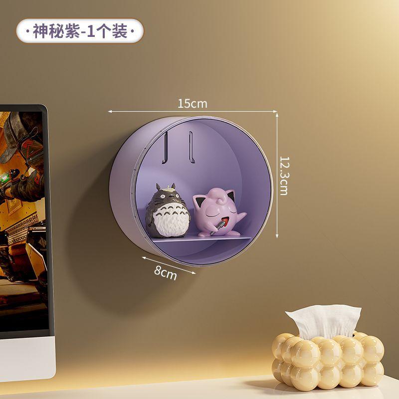 

Blind box storage display rack wall-mounted doll display box display wall-mounted storage rack transparent figure cabinet фіолетовий