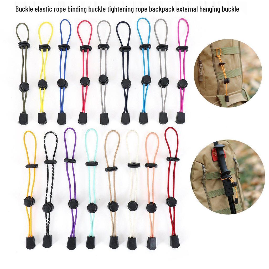 Outdoor Mountaineering Backpack Elastic Rope Buckle and Hiking Pole Holder