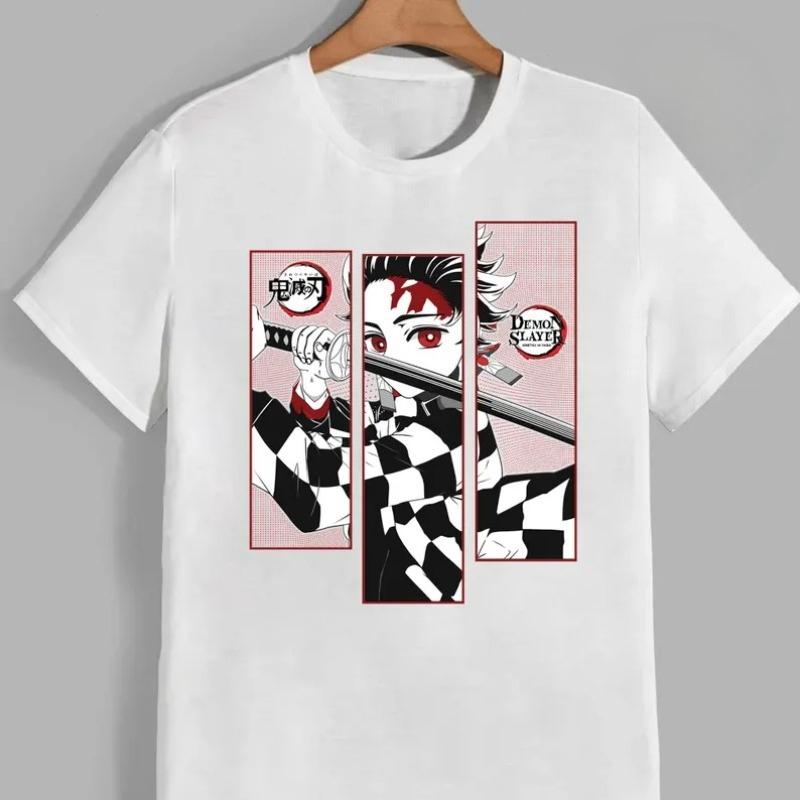 

Anime Kamado Tanjiro Demon Slayer T Shirt Summer Cotton Men Women Top Tee Streetwear Casual Trend Loose Short Sleeve Hip Hop Y2k 4XL