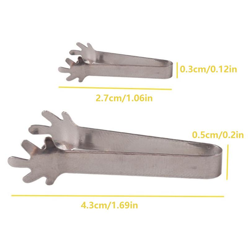 1:12 1:6 Dollhouse Miniature Metal Tongs Food Clip Bread Tongs Model Tableware Cookware Kitchen Utensils Tools Kids Toys