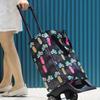 Collapsible Foldable Cart Reusable Shopping Grocery Trolley Bag On Wheels