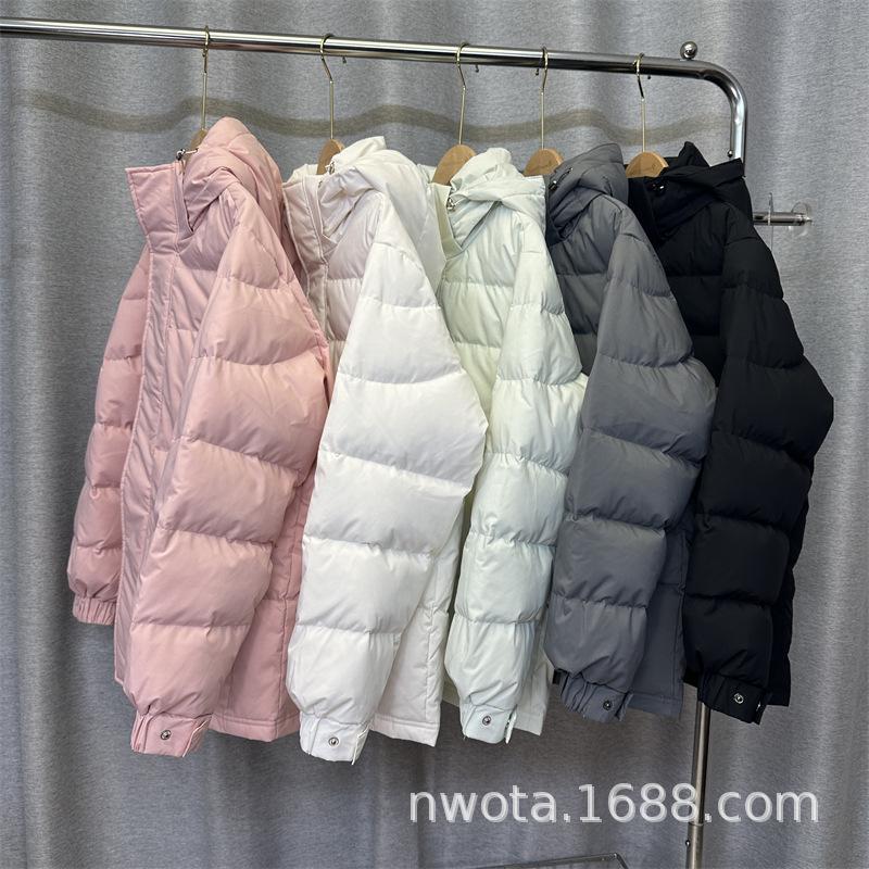 Chinese Opera Academy down jacket women's short winter new thickened warm loose white duck down hooded jacket