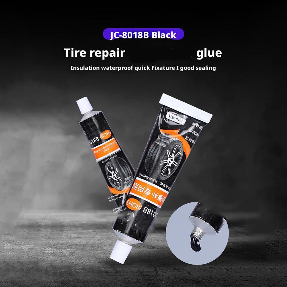 100/50ML Waterproof High Temperature Resistant Tyre Repair Liquid Black Strong Rubber Glues Adhesive Glue Car Repairs Tools