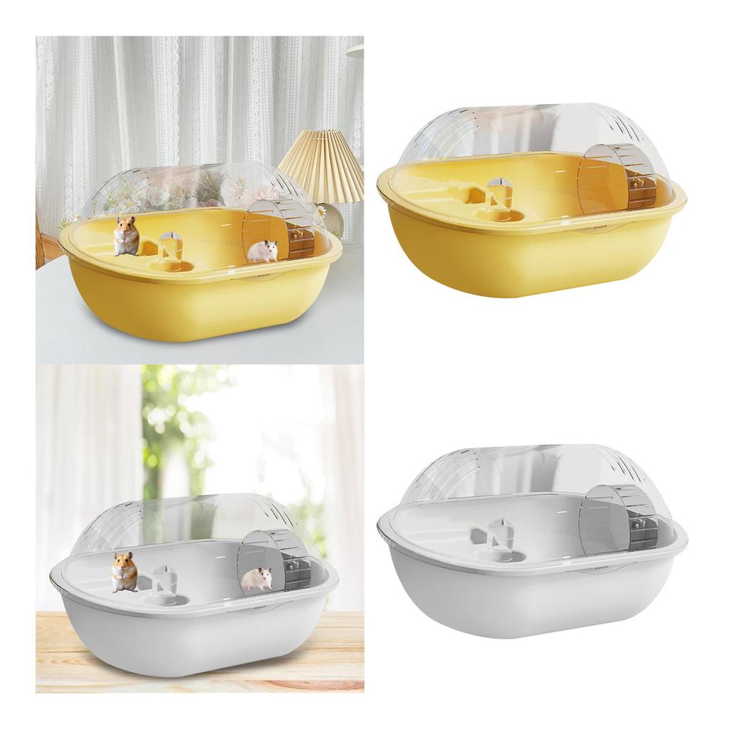 Dwarf Hamster Cage Hideaway Climbing Ramp Breathable Exercise Playing for Small Bunny Sugar Glider Gerbils Mice Pet Supplies