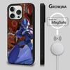 R-Rockman M-Megaman Game Phone Case For iPhone 16e,16,15,14,13,12,11,Plus,Pro,Max,Mini Magsafe Magnetic Wireless Charging