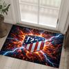 Design Atletico Madryt Kryształowy Aksamitny Dywan Przytulny Nie?Antypoślizgowy Dywan Wzorzysty Do Sypialni Salonu Przedpokoju