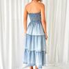 VEZFAA Women's Fashion Summer Spring Sleeveless High Waist Casual Dresses