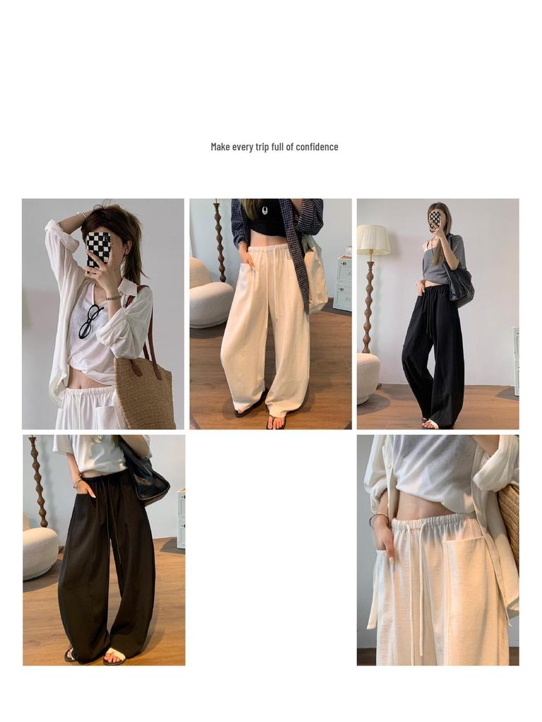 Women's High-Waisted Wide-Leg Banana Pants - Summer 2026 Collection