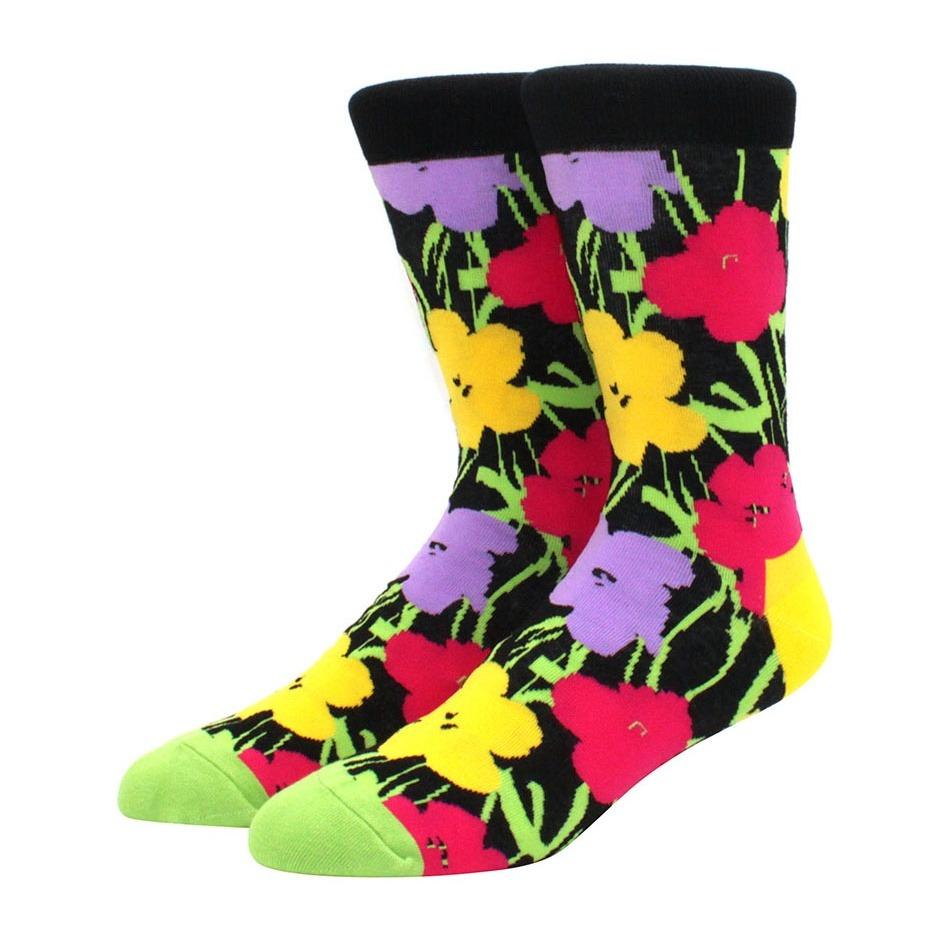 Herren mehrfarbig bedruckte Früchte, Essen, Damensocken, lustig, Skateboarden, Hip-Hop, Tiere, Socken