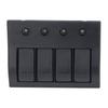 Rocker Switch Panel 12V 24V 4 Gang LED Plastic IP68 Waterproof Overload Protector 2x10A 2x15A for