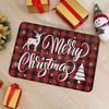 Merry Christmas Snowman Red Carpet Party Festival Living Room Sofa Bedroom Bedside Study Entrance Door Rug Non-slip Decor Mat