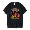 Retro Tems T-Shirt Hommage Rap Afrobeats Vintage Lang- oder Kurzarm Vintage Gewaschen Streetwear Unisex Designerbekleidung