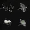 Acrylic Crystal Display Stand 10pcs/set Clear Storage Holder Bracket Rack for Gemstone Geodes Rock Mineral Agate Fossils
