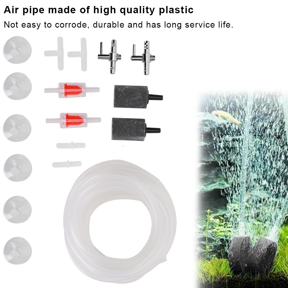 Aquarium Pump Fittings Fish Oxygen Accessories 3 Way Straight Direct Link for 4mm Pipe