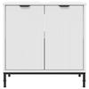 Bathroom Vanity Cabinet with Door White 60.5 x 33.5 x 61 cm