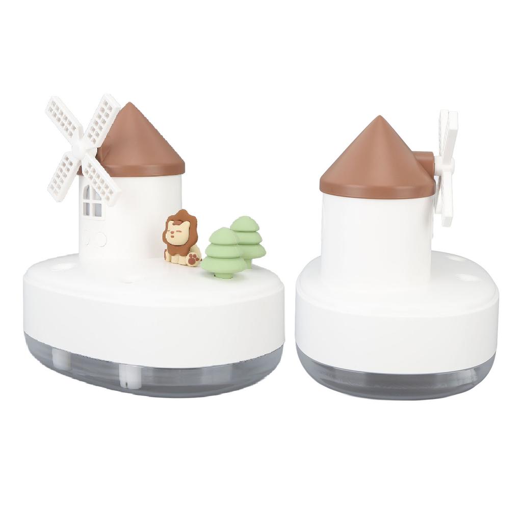 Windmill Music Box Humidifier Creative Bedroom Office Wireless Portable Rotating Humidifier