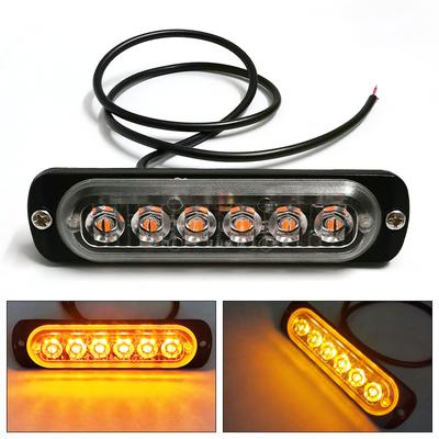Neu 6 LED strobe licht 6 lichter ultra-dünne strobe warn licht polizei licht lkw licht seite licht 12-24v