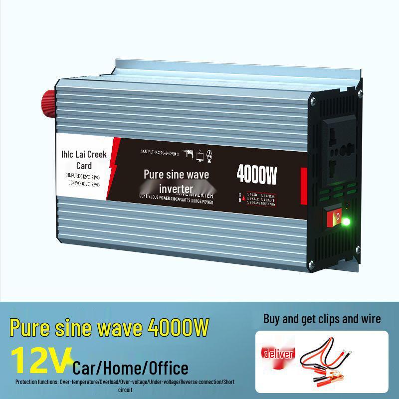 High-Power Pure Sine Wave Smart Inverter: 12V/24V/48V/60V To 220V for Car and Home Use