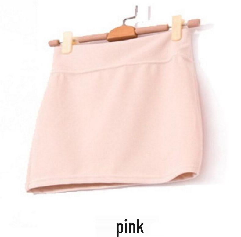 

Women s High-Waisted Elastic Cargo Pencil Skirt - Slimming, Hip-Hugging Summer Style One Size розовый