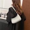 Fashionable Korean Style Single Shoulder Bag For Women Autumn New Chic Moon Bag In Classic Black White Silver And Fuchsia
