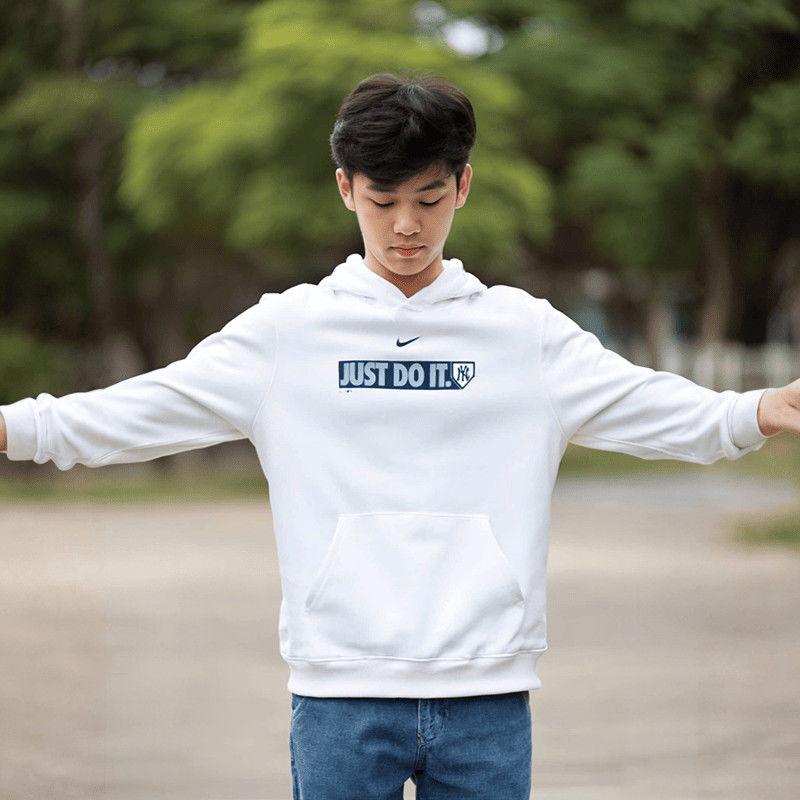 Nike MLB Collaboration Yankees Casual Hoodie Sweatshirt Kids hoodies 3Z3B3SBF6-NYY