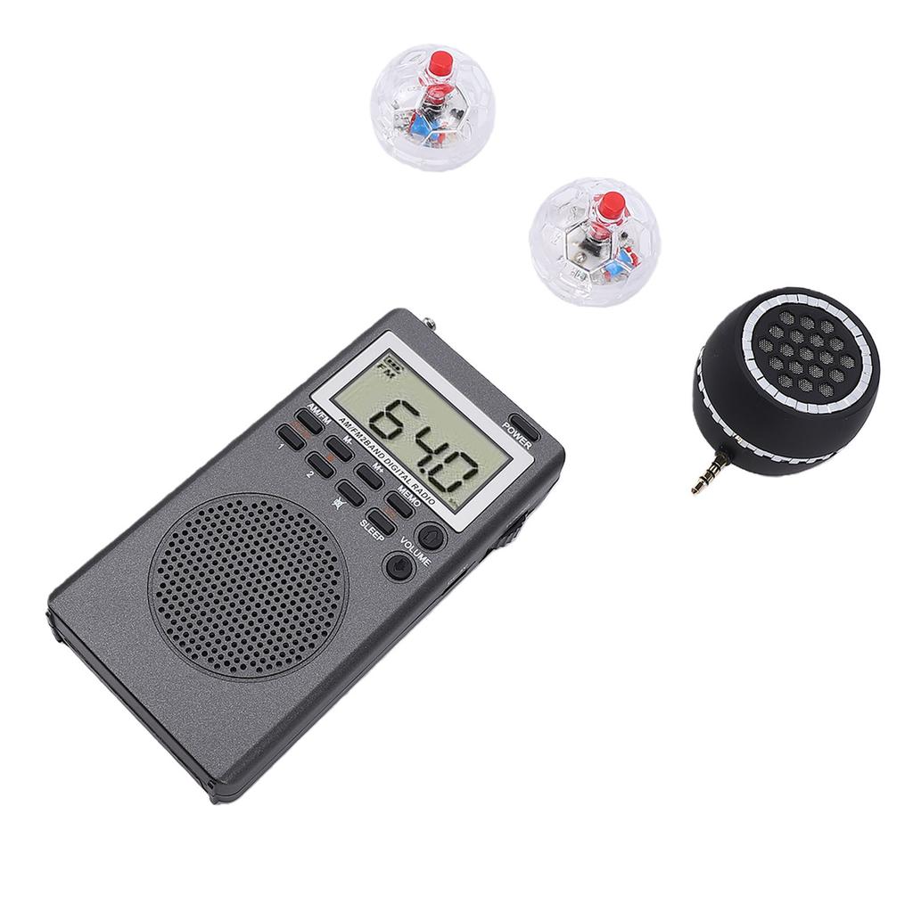 Paranormal Equipment Kit with 2 LED Cat Ball 1 Radio 1 Megaphone for Home Office Outdoor