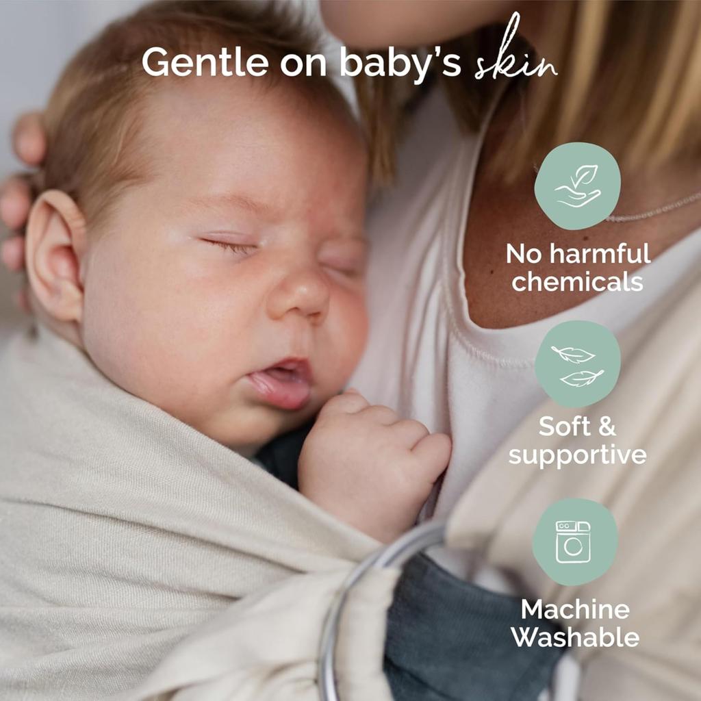 Boba Ring Sling Baby Carrier Newborn to Toddler Lightweight Breathable Baby Sling Carrier Hip Healthy Baby Carrier Sling Baby Wrap Carrier for Front