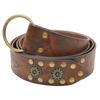 Medieval Waistband Vintage Cosplay Viking Studded Belt for Men Cosplay Supplies PU Waistband for Photoshoots and Stage