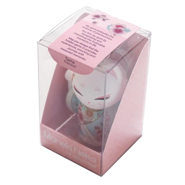 Kimmidoll Manekineko Keychain Lucky Good Japanese Style Figure, Cat, Luck, Prosperity, Kimono, (TAMA)