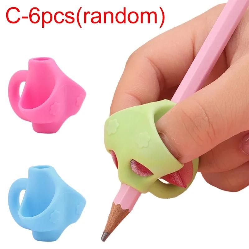 3/6/12PCS Pencil Grips Kids Handwriting Posture Correction Training Grippers Writing For School Students Correct Writing Posture