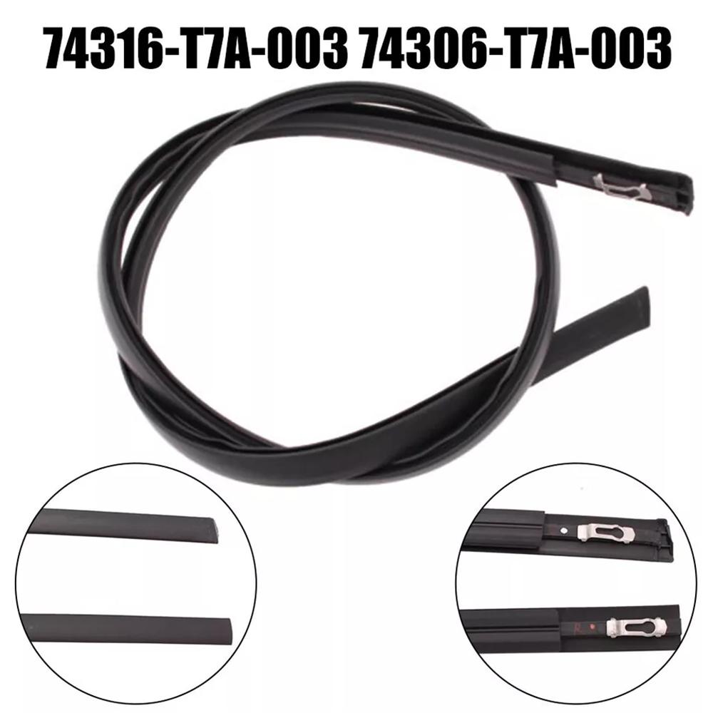 1Pair Car Black Roof Trim Molding Kit Fit For Honda Hrv 2016-2021 74306-T7A-003