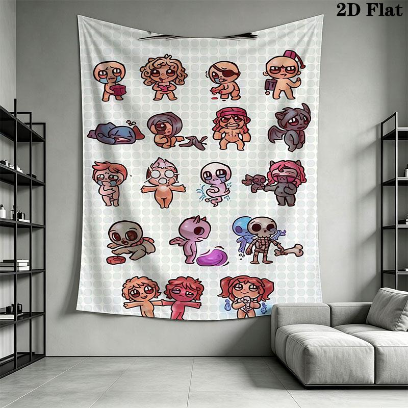 Horror Cartoon Wall Hanging Printed Fabric Blanket Decorative Tapestries for Bedroom Living Room Home Decor