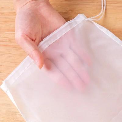 1/2 Piezas Bolsas Reutilizables para Leche de Nueces Coladores Bolsa de Tela de Queso de Nylon Sin Blanquear Filtro Fino de Malla para Queso Yogurt Alimentos Colador de Cocina