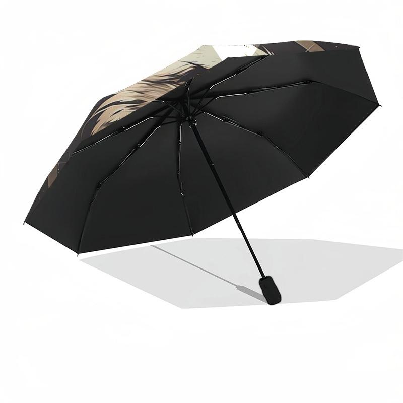 1pc Golden Eagle Emblem Umbrella with Plastic Handle,Suitable for All Seasons Umbrellaptys26017