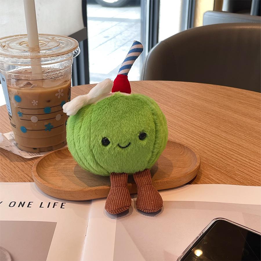 Creative Food Plush Pendant: Cake, Baguette, Croissant Doll - Fun Graduation Gift