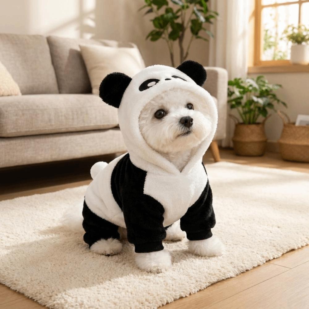 Soft Four Leg Dog Jumpsuit Warm Winter Dog Clothes Funny Pet Hoodies Winter Season