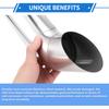 X Autohaux 51mm ID Inlet Turn Down Exhaust Tip T304 Stainless Steel Mandrel Bend Elbow Tube 230mm Length 125 Degree for Car